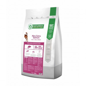 NATURE`S PROTECTION DOG MINI EXTRA SALMON sausā barība suņiem Lasis 7.5kg